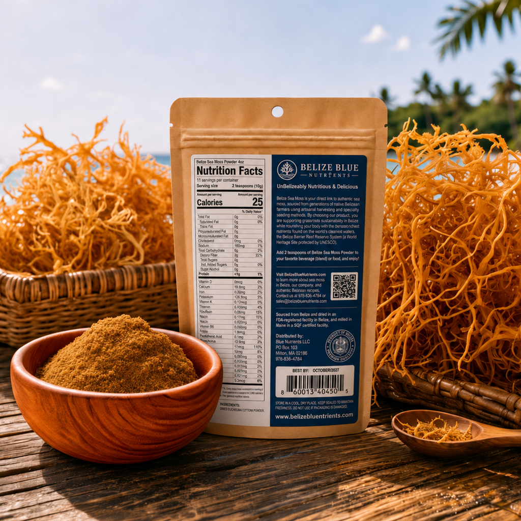 Belize Gold Sea Moss - Powder (Eucheuma Cottonii)