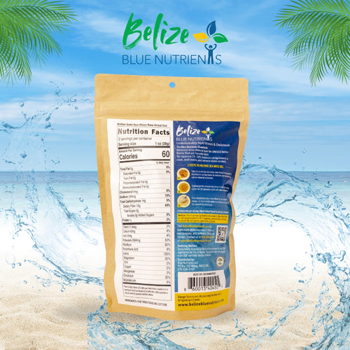 Belize Blue Nutrients Sea Moss - Eucheuma Cottonii - 2oz