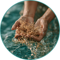 Sea moss handled with care