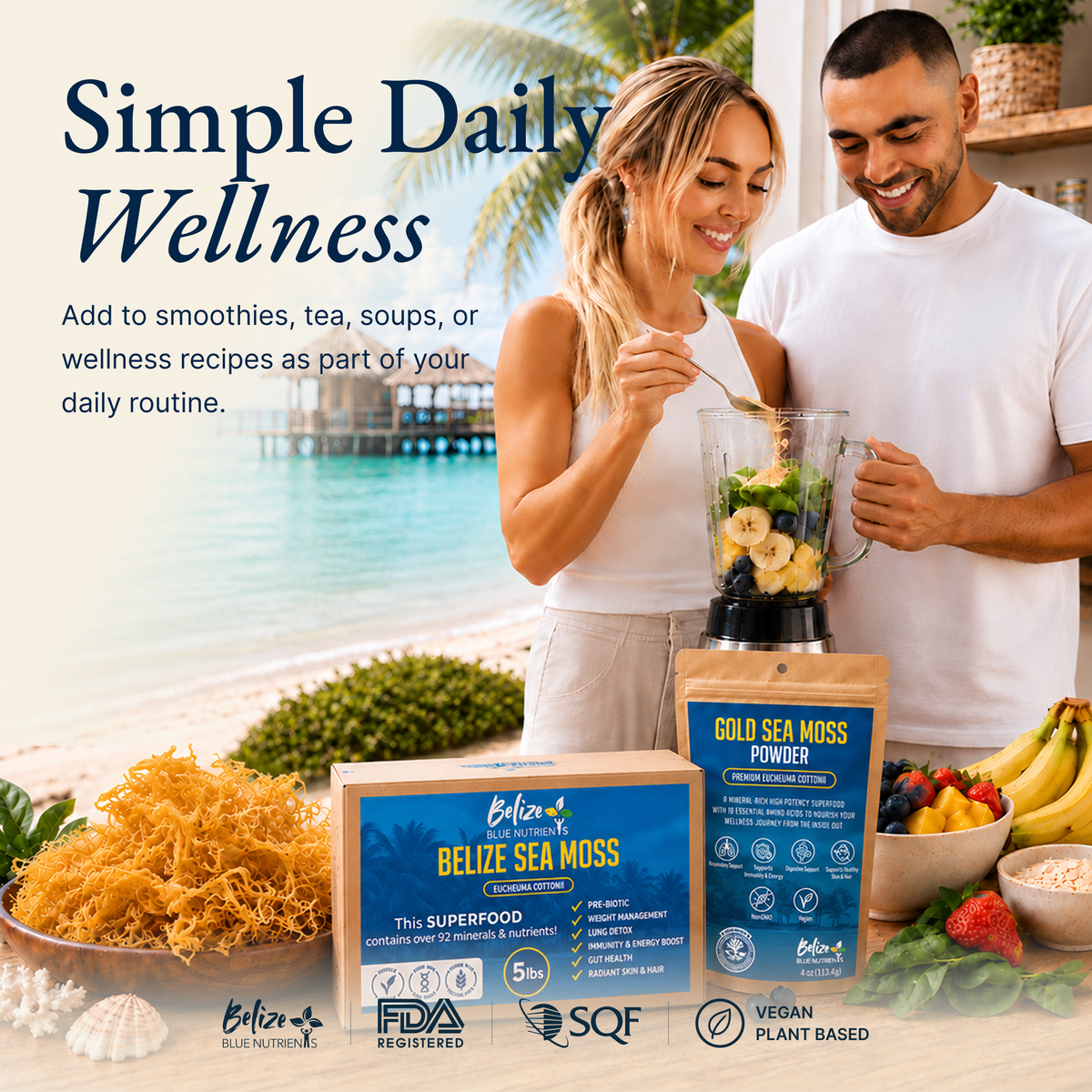 Belize Gold Sea Moss - Powder (Eucheuma Cottonii)