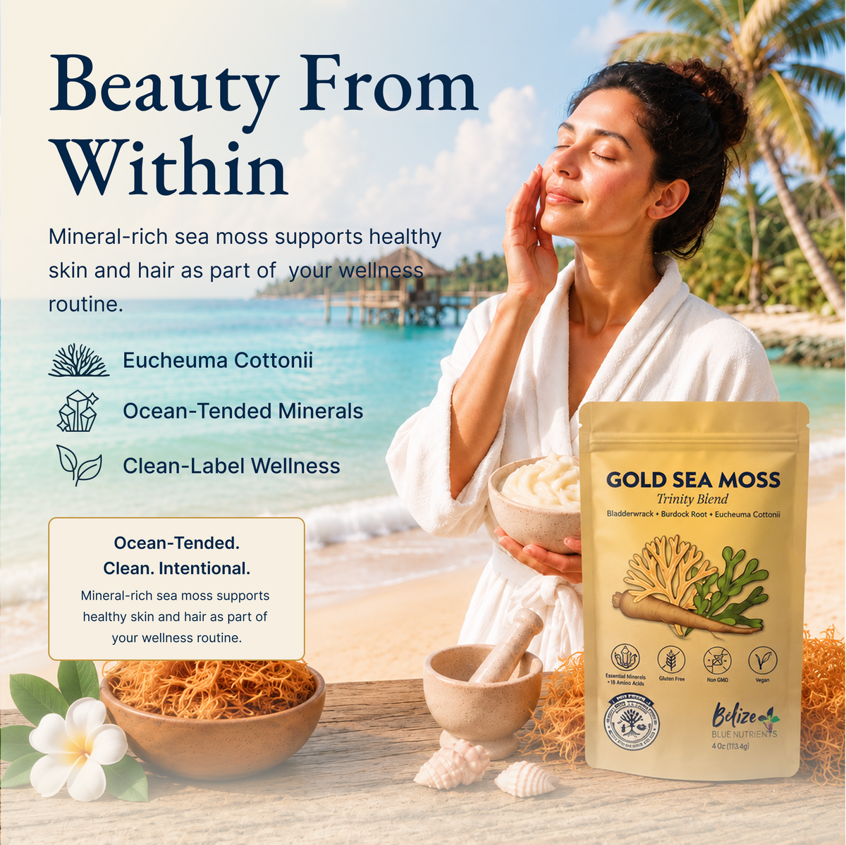 Belize Gold Sea Moss Trinity Blend